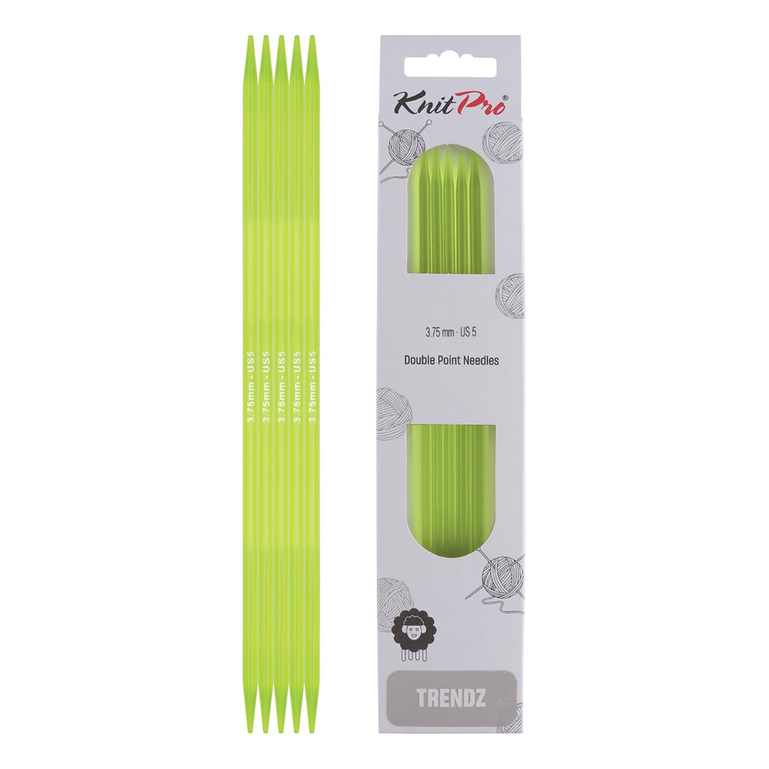 KnitPro Trendz Double Pointed Needles 6" (15cm) | 3.75mm