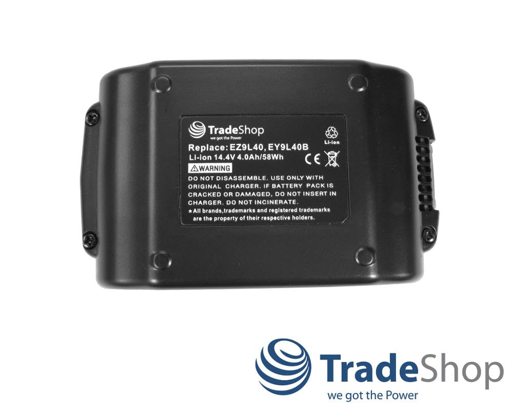 Panasonic EY9L40 / EY9L41B / EY9L40B accu (14.4 V, 3000 mAh, Li-ion, huismerk) Panasonic Panasonic EY9L40 / EY9L41B / EY9L40B accu (14.4 V, 3000 mAh, Li-ion, huismerk) Panasonic