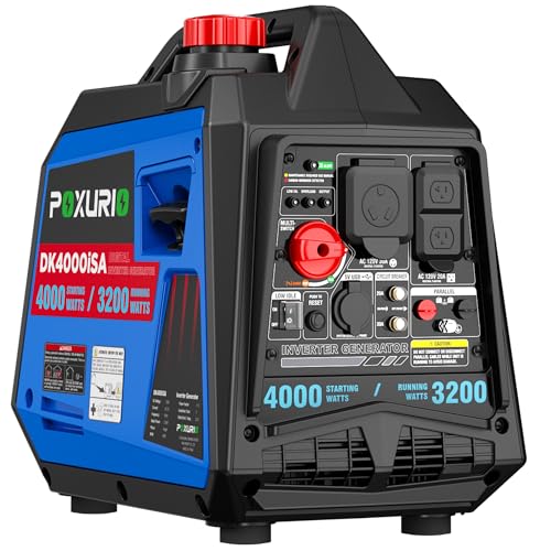 4000W Inverter Generator 120V Gas/Propane Quiet RV/Home Blue