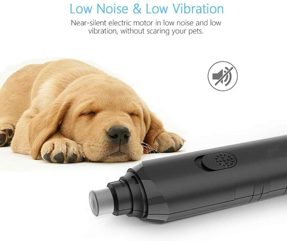 Molinillo de Clavo for Perros, Recortadora de Clavos Recargables eléctricos con 2 Ruedas de molienda, molinador de Clavos for Mascotas Patas sin Dolor de Aseo for pequeños Perros y Gatos Grandes