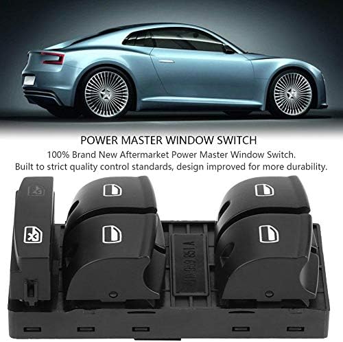 Master Window Switch,Electric Power Master Window Control Switch Button for Audi A3 A6 Q7 4F0959851A