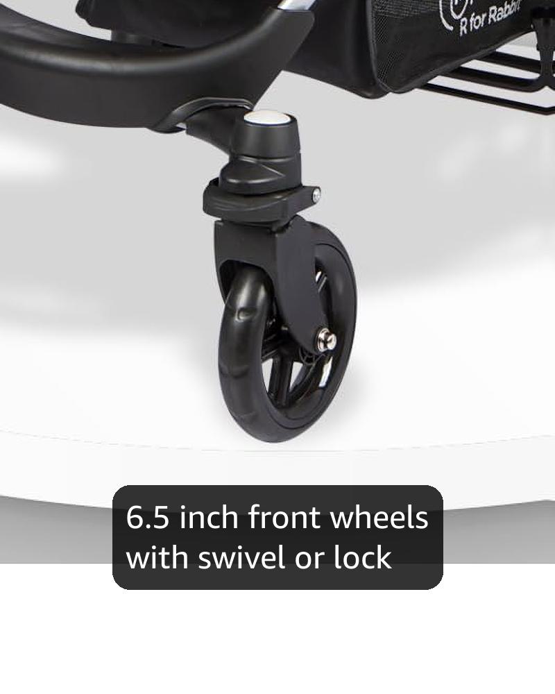 R for Rabbit Chocolate Ride Stylish Baby Stroller and Pram for Baby, Kids, Infants, Newborn, Boys & Girls of 6 Months to 3 Years (Black)