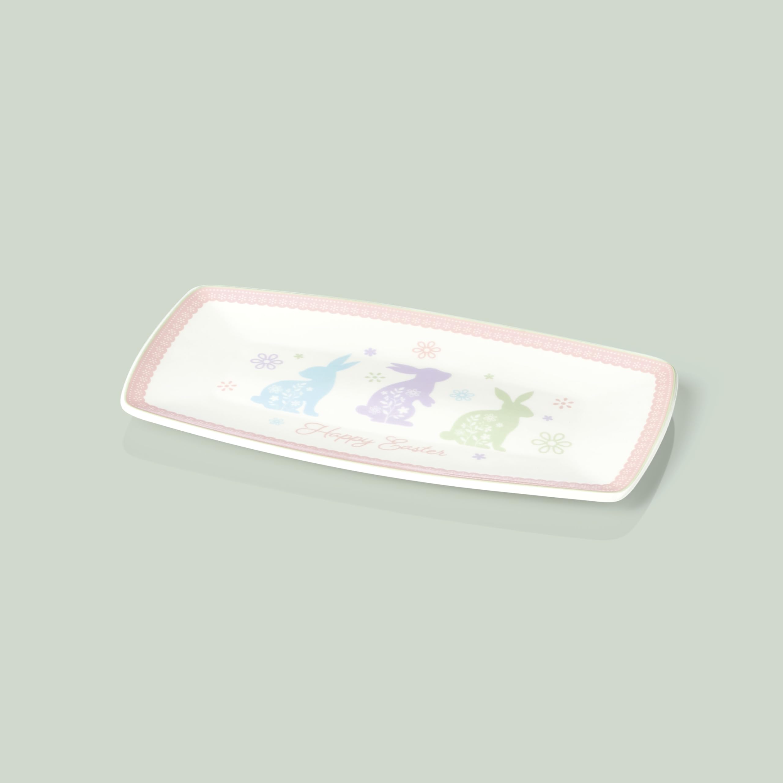 Amazon.com | Oneida 898196 Bunny Hop Hors Doeuvres Tray: Dinner Plates