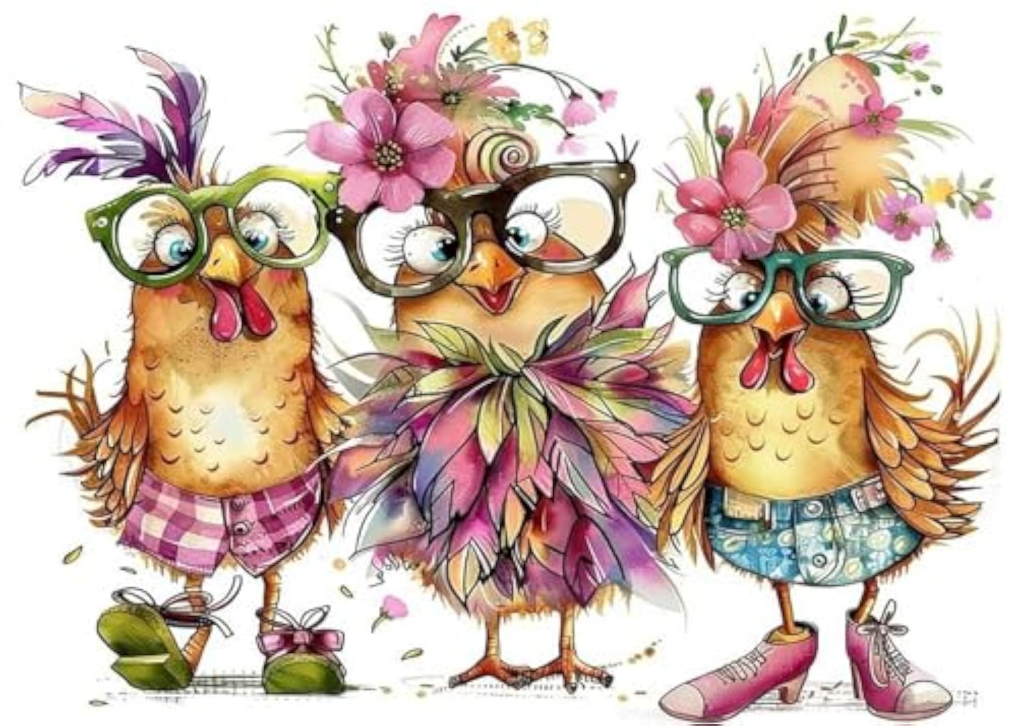 5D Diamond Painting Kits for Adults, Hen Design