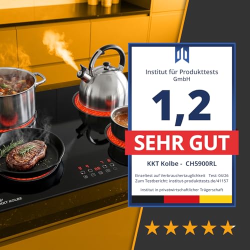 Placa vitrocerámica de 60 cm y horno empotrado KKT KOLBE SET8005FBCH5900RL 6