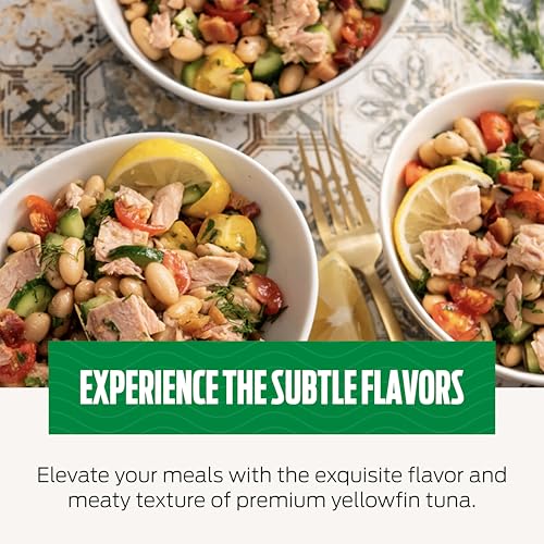 Image of Genova Premium Yellowfin Tuna in Extra Virgin Olive Oil with Sea Salt, 5 Ounce Cans (Pack of 24), Wild Caught, Solid Light
