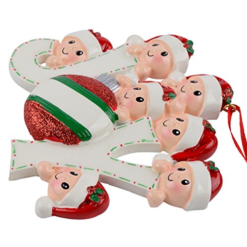 Worldwide Joy Family Of 7 Personalized Ornaments #TOP3