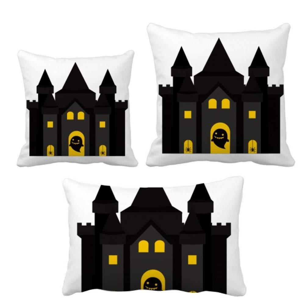 Housse de coussin château de conte de fées, cadeau illustré coloré
