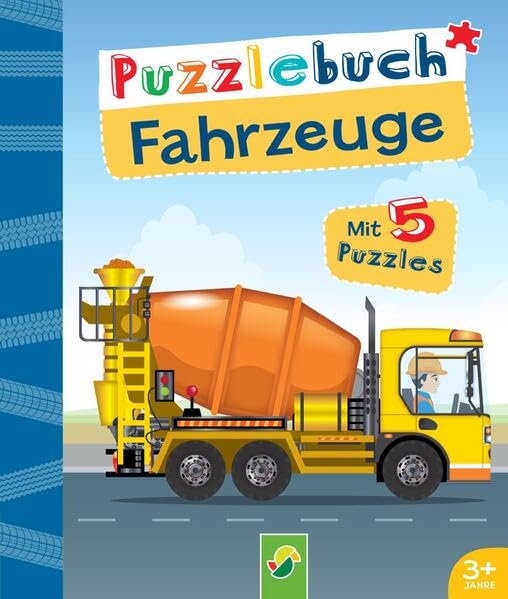 Puzzlebuch Fahrzeuge: Mit 5 Puzzles (NEU)