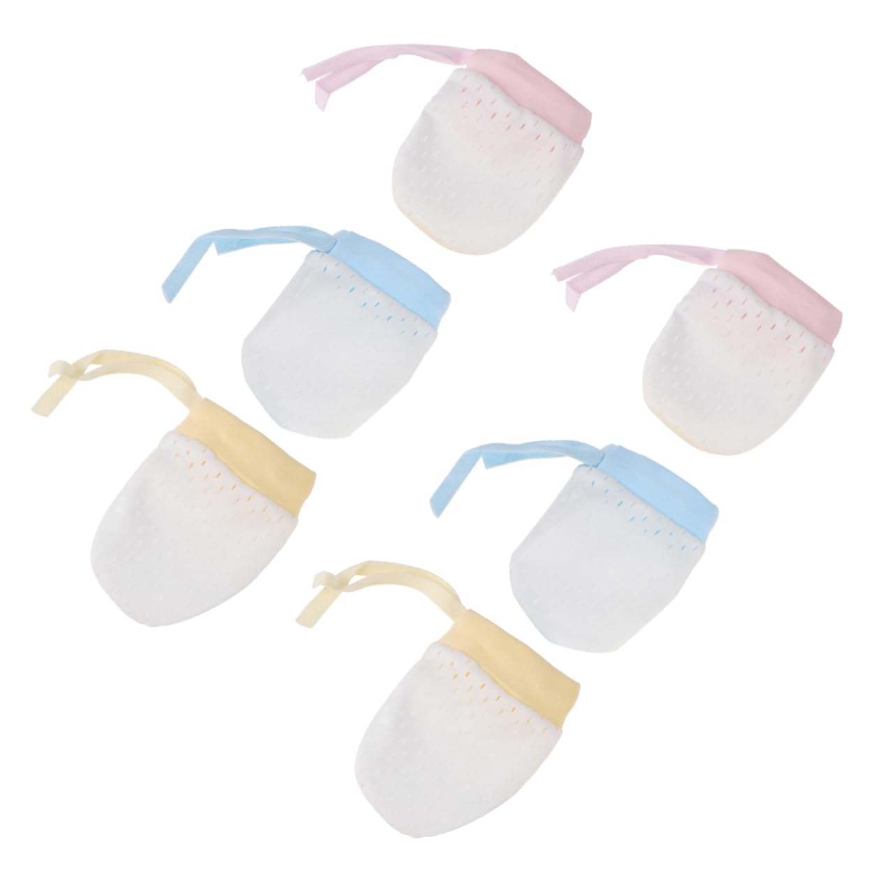 COLLBATH 4 Pairs Newborn Scratch Mittens Mittens for Babies No Scratch Gloves Winter Gloves