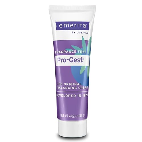 Emerita la menopausia solución última intervensión de Parabenos pro-gest crema corporal 4onzas. Tamaño de valor (A)