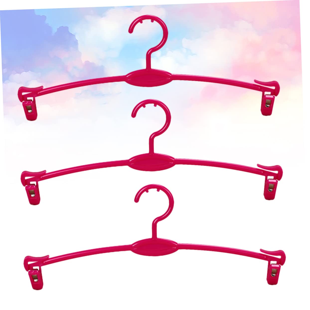 Unomor 15pcs Coat Hanger Sweater Drying Rack Hangers for Skirts Clothes Hangers Elegant Hangers Panties Hanger Clothes Rack Clothes Clips Skirt Hangers Laundry Drying Rack Rosy