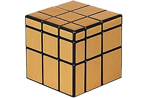 QY Toys Golden Rubik's Cube: Mirror Puzzle for Mind Mastery