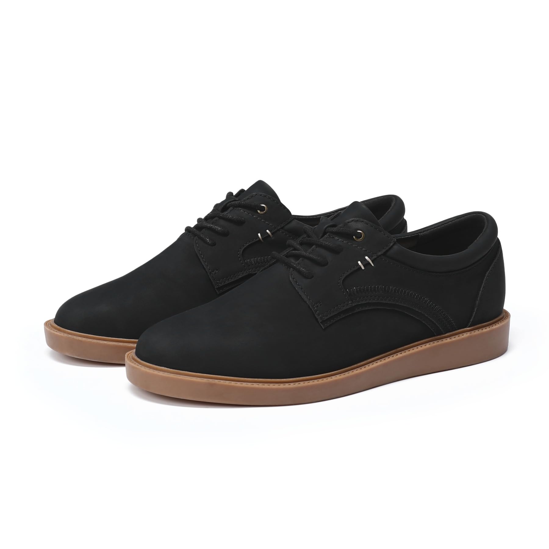 Allthemen Herren Anzugschuhe Bequem Freizeitschuhe Leder Schnürhalbschuhe Casual Lederschuhe Sneaker Business