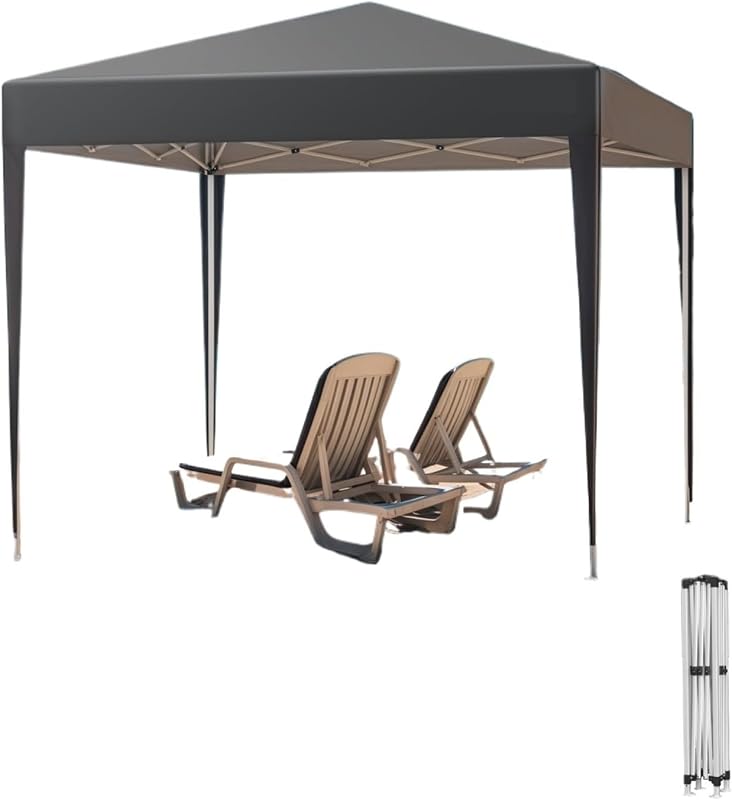 Pergolas de Jardin Gazebo emergente for Exteriores, toldo Impermeable for jardín, Carpa de Tela for, protección Solar, Refugio for Acampar(Grey 2.5x2.5m)