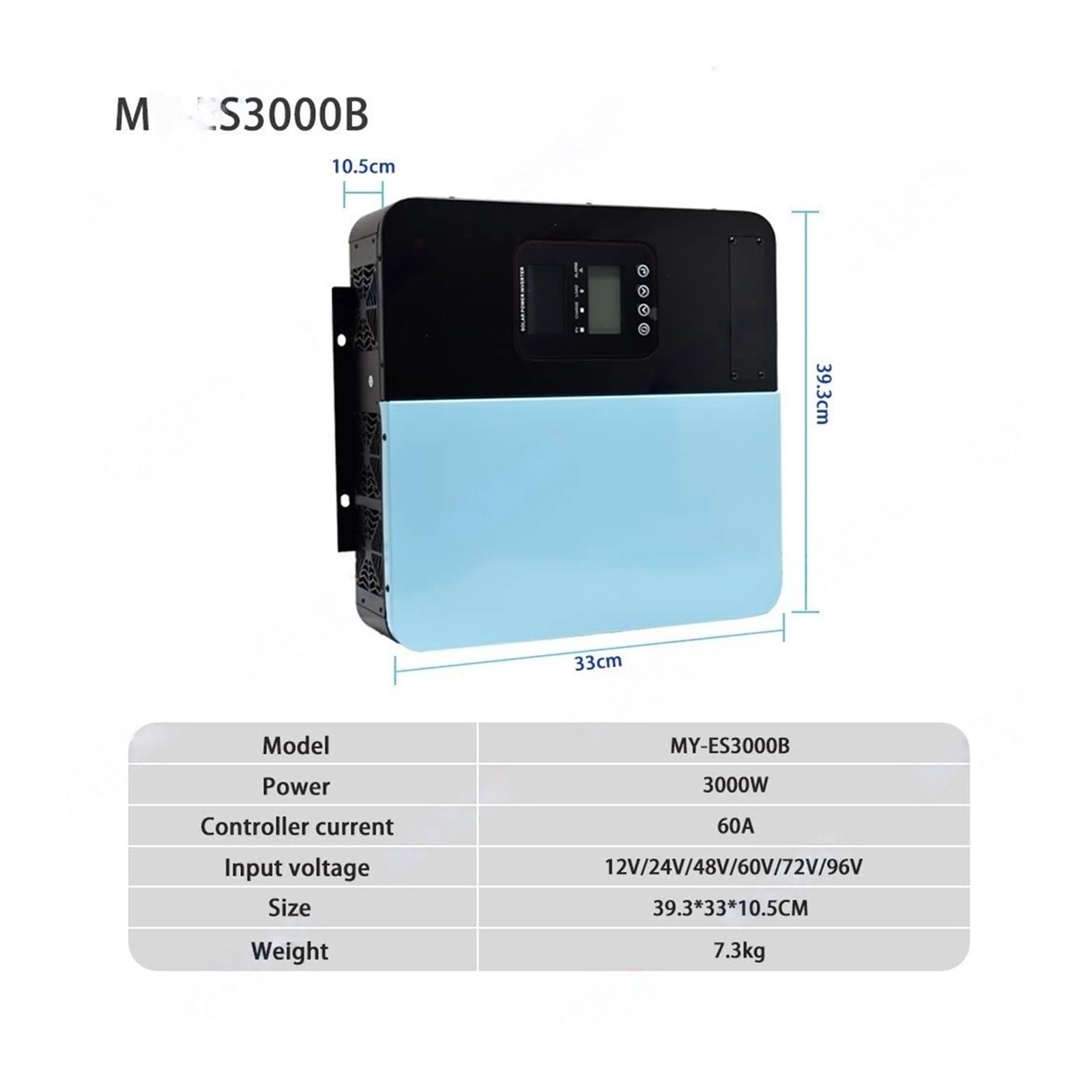 Inverter solare ibrido da 3KW, inverter solare fotovoltaico MY-ES3000BS
