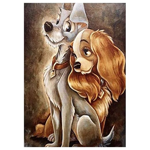 MMDBD 5D DIY Kit Completo de Pintura de Diamantes, Anime Cuadros de Diamantes Kit, Bordado Pintura de Diamantes de Imitación Punto de Cruz por Números para Adultos, Niños Decoración de Pared Hogar