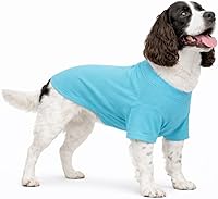 Vista 34 de Lovelonglong Ropa para mascotas, disfraces para perro, ropa de perro salchicha, camiseta en blanco para perros salchicha, Corgi 100% algodón, rosa
