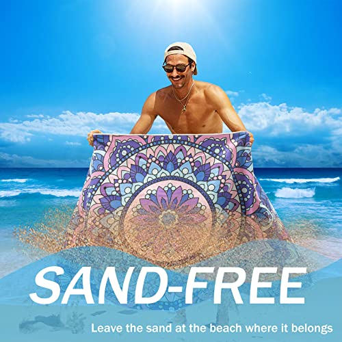 Cabanana Sand Free Beach Towel - Microfiber 32 X 64 Inch Quick Dry Lightweight Towel For Travel Sports Pool Swimming Bath Camping Yoga Girl Women Adults (Mandala) #TOP3