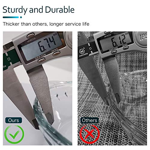 image for DMAR Glass Pie Plate Deep Pie Baking Dish for Shepards Pie, Apple Pie 