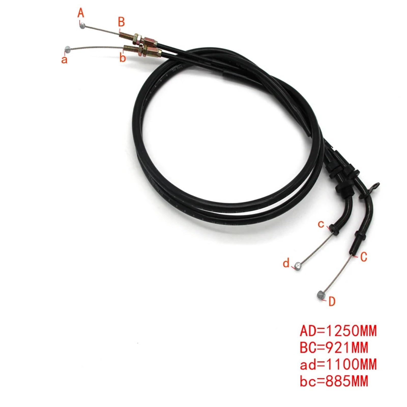 Cable de Acelerador Empuje y tracción para Motocicleta, Cables línea, aceleración Patinete para Suzuki GS500 GS500F 2001-2009 58300-01DA0, Piezas