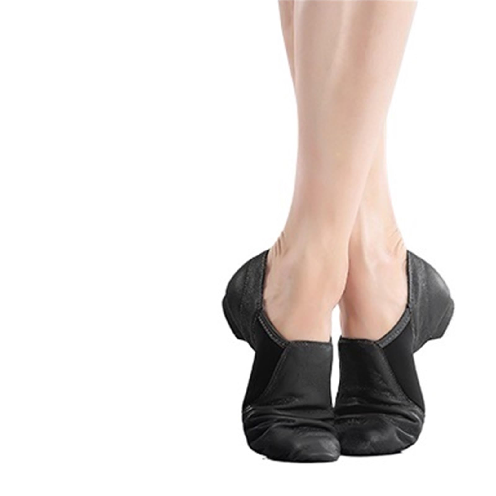 Zapatillas de Ballet Zapatos de Baile de Jazz Antideslizantes, Suela Antideslizante, Zapatillas de Ballet, Color Negro y marrón for Mujeres y niñas(Black,43)