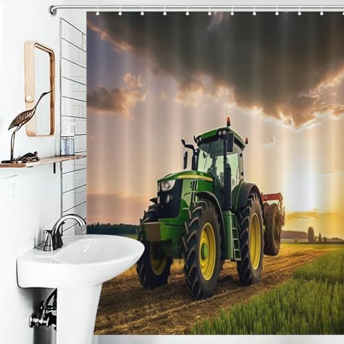 Rideau de douche tracteur imperméable pour éviter l'eau au sol - 6