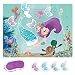 KREATWOW Pin The Tail On The Mermaid Party Game Under The Sea Party Games for Kids Mermaid Party Supplies