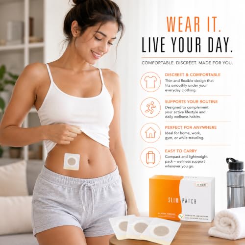 Image of Slim Patch Body Comfort Patch for Daily Wellness Support | Adhesive Skin Patches | Easy to Apply | Comfortable Fit | Lightweight & Travel Friendly | 10 Patches