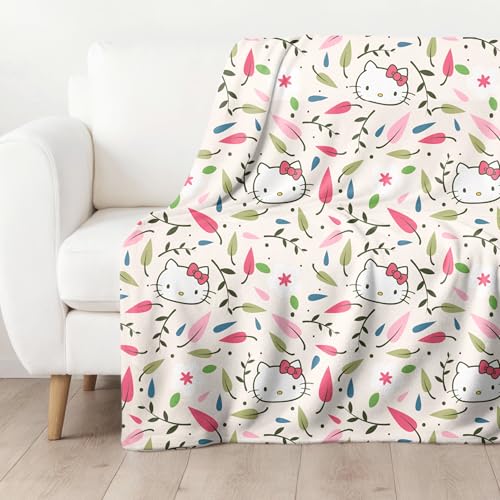 Couverture polaire corail Hello Kitty 100% polyester à la douceur haut de gamme - 2