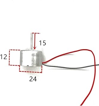 axial Battery Brushed DC 3V 6V 300 Motor, 15MM Shaft Robotic Hand Science Experiment Kits RF300 Motor Hobby Gear