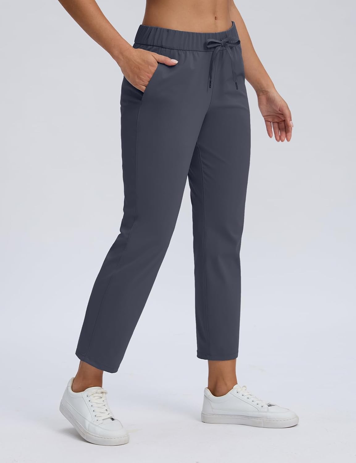 Seamaid Women's Golf Pants with Pockets 7/8 Stretch Travel Ankle Pants for Casual Athletic - Image 2