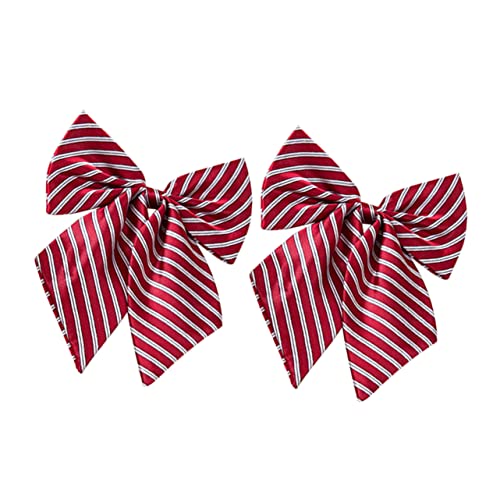 Veemoon 2pcs Graduation Bow Tie for Men Women Comfortable Satin Material Adjustable Suit Bowtie for Senior Year Photo Props