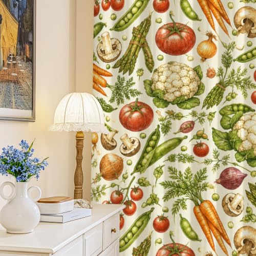 Rideaux occultants thermiques vert chou-fleur pour bloquer la lumière du salon - 2