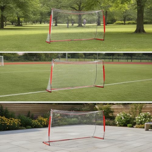 Portería de fútbol para niños portátil: red resistente para jardín 5