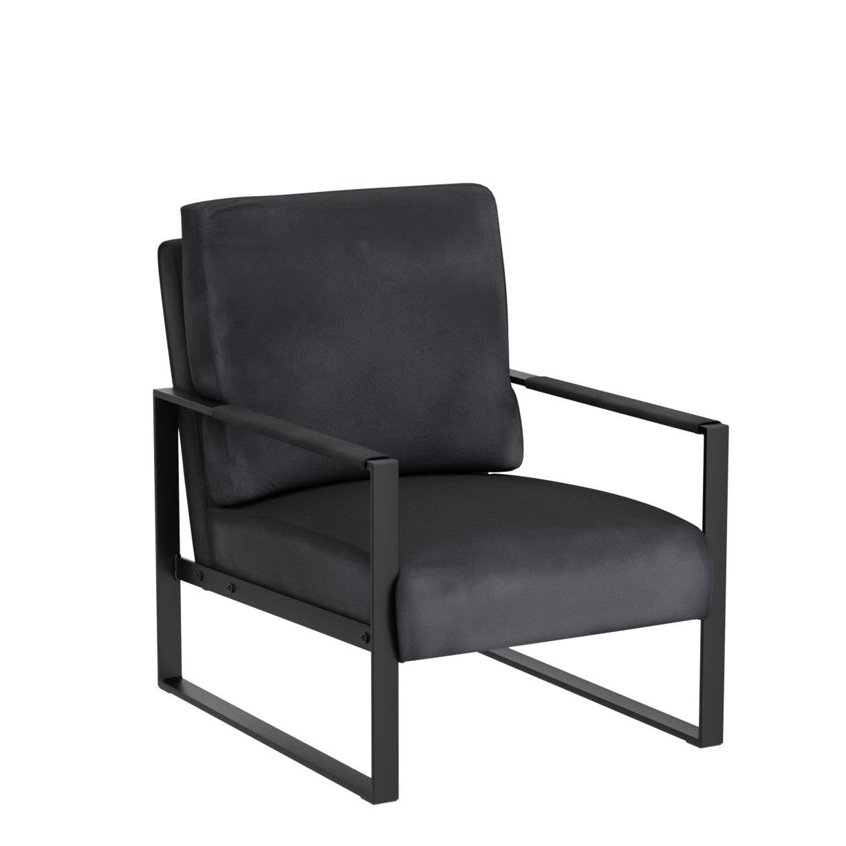 Container Furniture Direct Silla Decorativa Con Tapicería De Microfibra Y Marco De Madera Maciza Muebles Clasicos De Mediados De Siglo Modernos