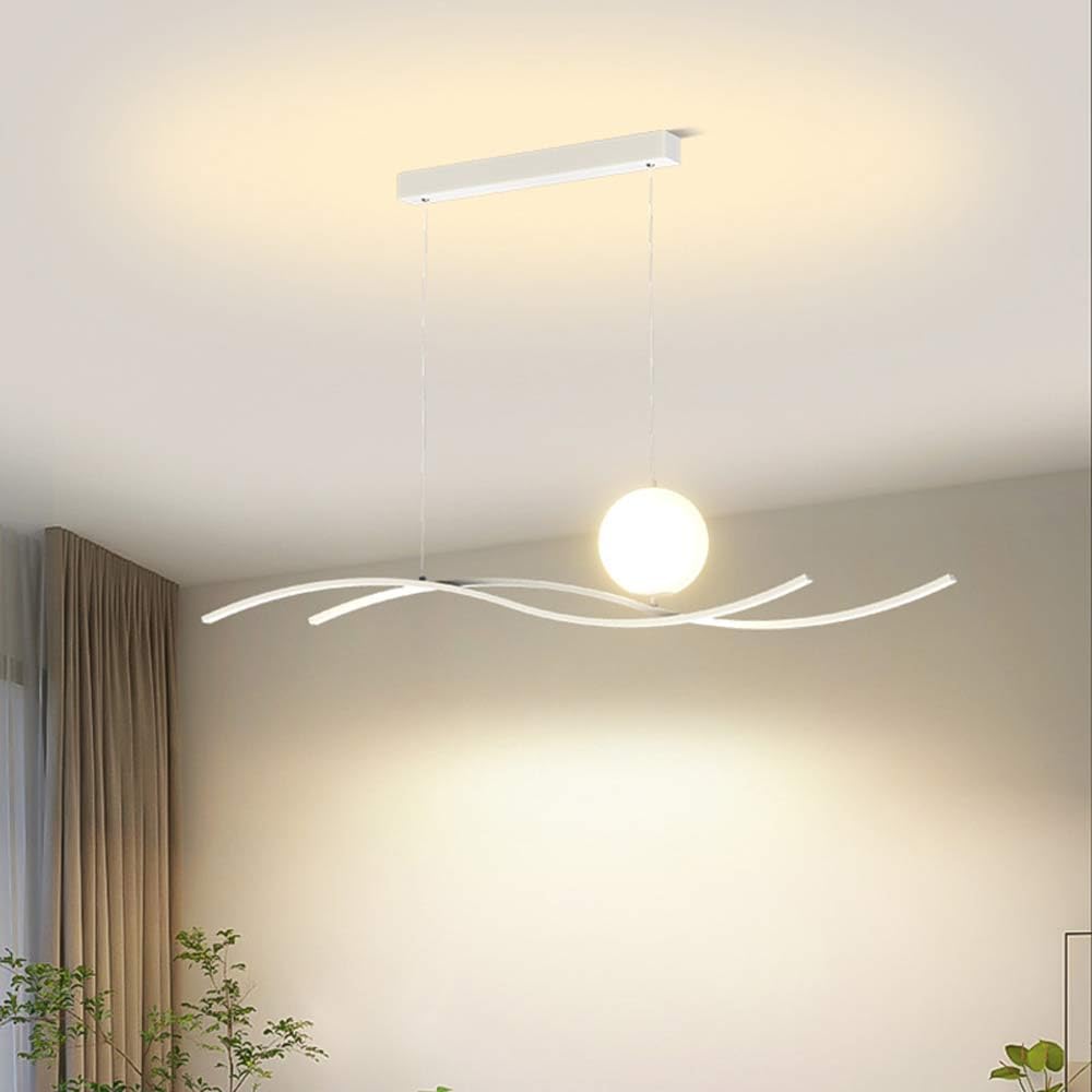 Suspension linéaire LED pour remplacer un éclairage agressif par une vague lumineuse douce