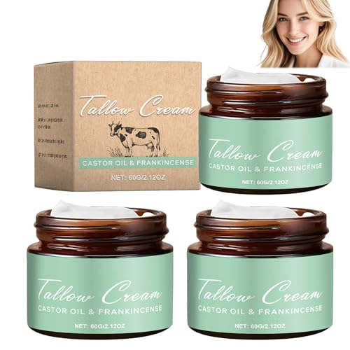 Baume de suif de bœuf et huile d'encens crème visage naturelle premium