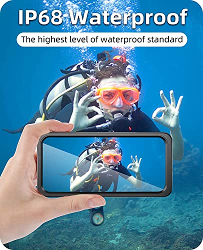 Wifort Iphone 11 Waterproof Case - Built-In Screen Protector Water Resistant Cover Protective Drop Protection Hard, Shockproof Full Body Defender Tough Military Grade - 6.1" Black #TOP2
