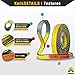 KwikSafety - Charlotte, NC - Mighty Sumo 1”x 10’ Poly Web Sling [2 Pack] Lifting Strap ASME OSHA / 3200lbs Vertical 2550lbs Choker 6400lbs Basket/Rigging Moving Towing Hoisting Gear