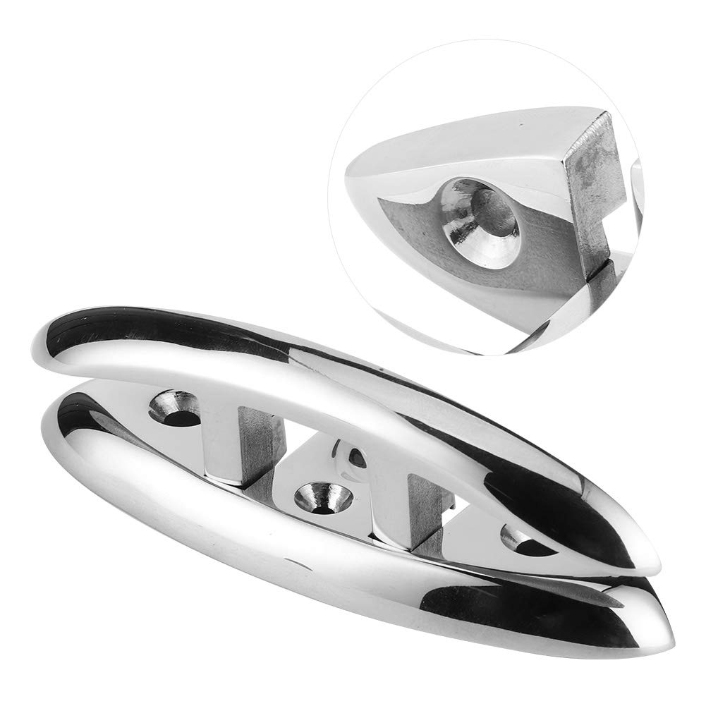Akozon Lampada sollevamento 5 pollici, pieghevole, per barche e barche in acciaio inox 316, accessorio marino, accessorio per barche