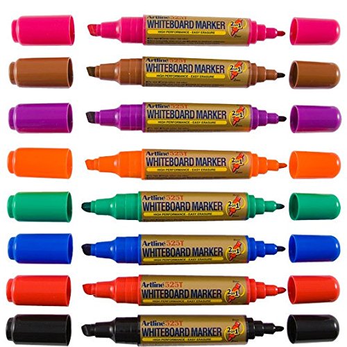 Professionelles Whiteboard Marker Set 8er Pack - Whiteboard Stifte - nicht-permanent Marker