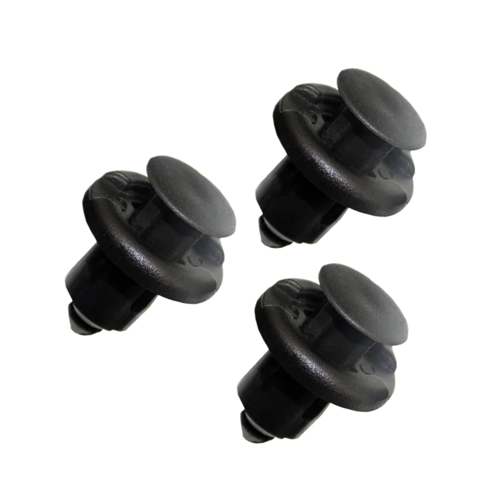 Kxfvyne 20Pcs 10Mm Hole Car Bumper Fenders Plastic Push Rivets Fastener Clips Compatible Black Styling(20Pcs)