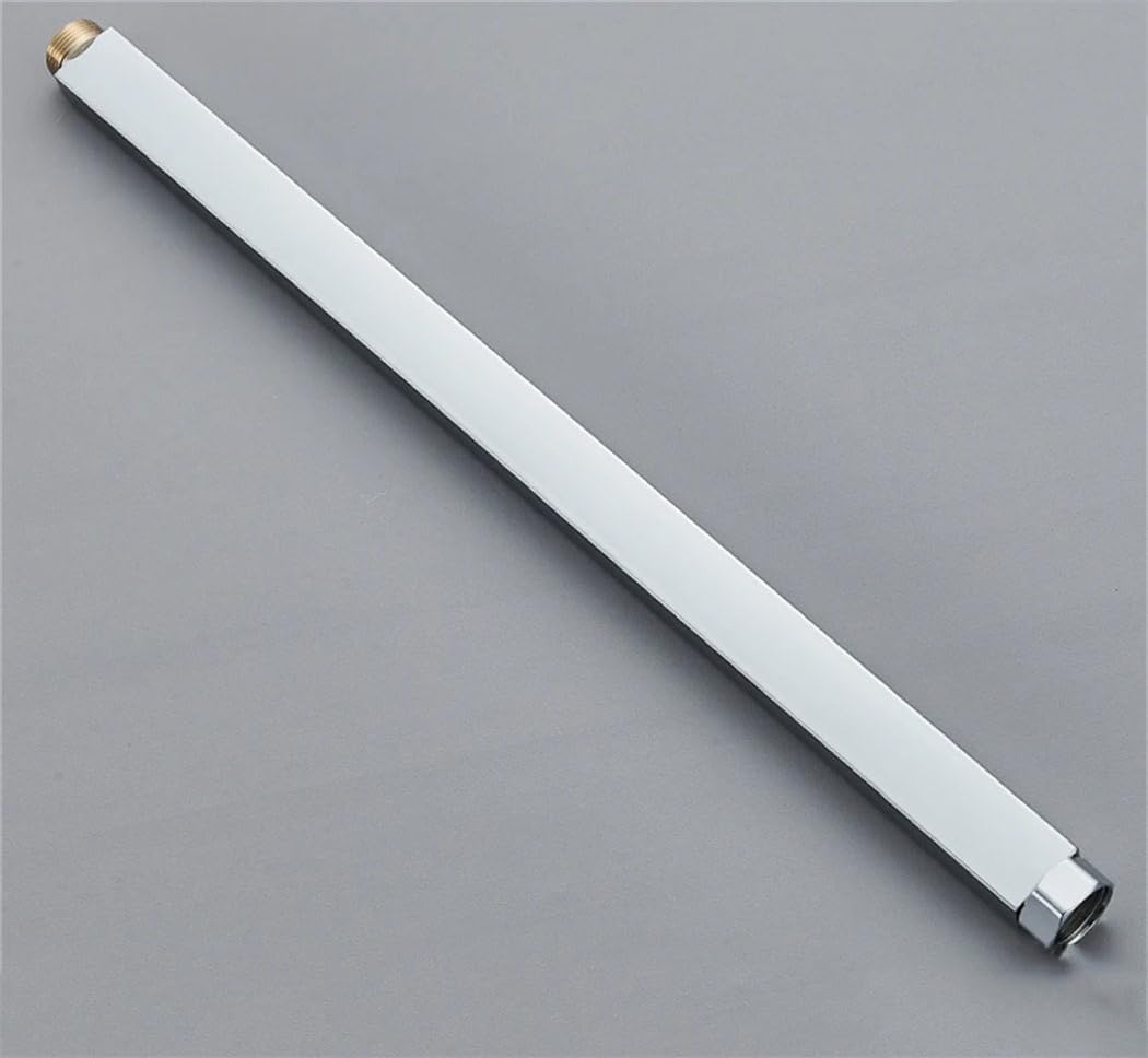 Generic Round/Square Extension Tube 30/40/50/90CM Bathroom Shower Faucet Extra Extend Tube Universal Interface Extend Tubes