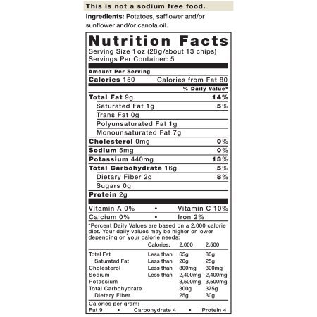 Pack Of 12 - Kettle Brand Potato Chips, Unsalted, 5 Oz #TOP1