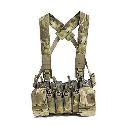 Rig de pecho D3CRX Multicam para misiones en bosques y terrenos áridos