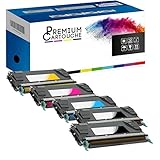  5 Toner Compatible LEXMARK C 520 522 524 530 532 534 DN N DTNC52220KS C5220CS 5220MS C5220YS 1BK1C 1M 1Y générique