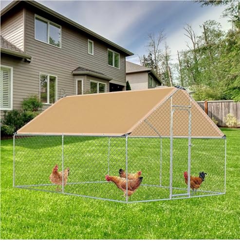 Bâches en maille robuste marron pour ombrage de terrasse et jardin - 5
