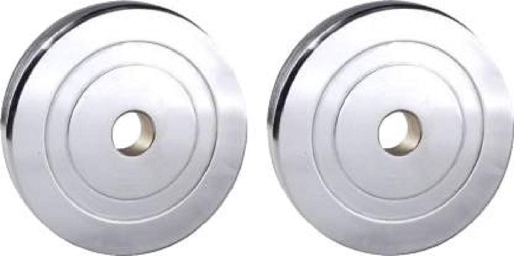 Kiraro Pair of 2Kg X 2 Steel Gym Plates, Steel Weight Plates or Dumbbell Plates, Silver (4kg) (B08LSLWQMX) Amazon Price History, Amazon Price Tracker