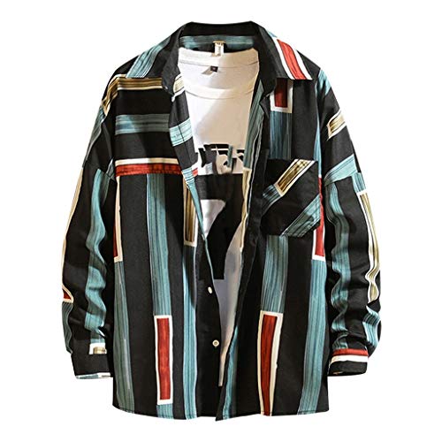 Men's Cowboy Casual Cotton Long Sleeve Denim Work Dress Shirt Jacket Slim Fit Shirts